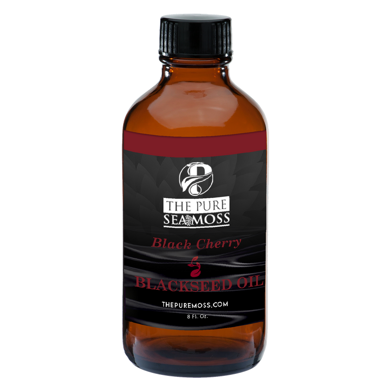 100% Organic Unrefined Extra Virgin Cold Pressed Black Cherry Blackseed Oil