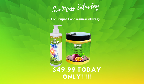 Sea Moss Saturday Bundle - Sea Moss Pain Cream and Passion Fruit Sea Moss Gel!!!!!