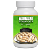 100% Certified Organic Sea Moss Plus Bladderwrack & Burdock Root Supplement - Wild Harvested, Organic Sea Moss Capsules for Weight Loss, Energy, Allergies, Digestion, Thyroid & More - 1400 Mg Raw & Vegan Irish Sea Moss Capsules 60 Ct