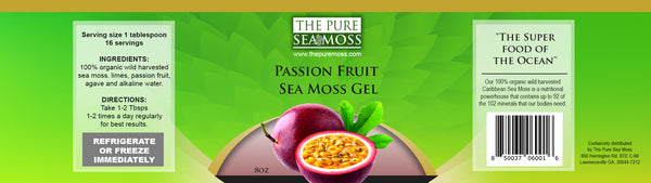 PASSION FRUIT INFUSED SEA MOSS GEL